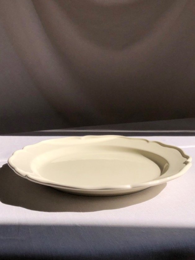 V.VM Cream Collection - Large Round Serving Platter