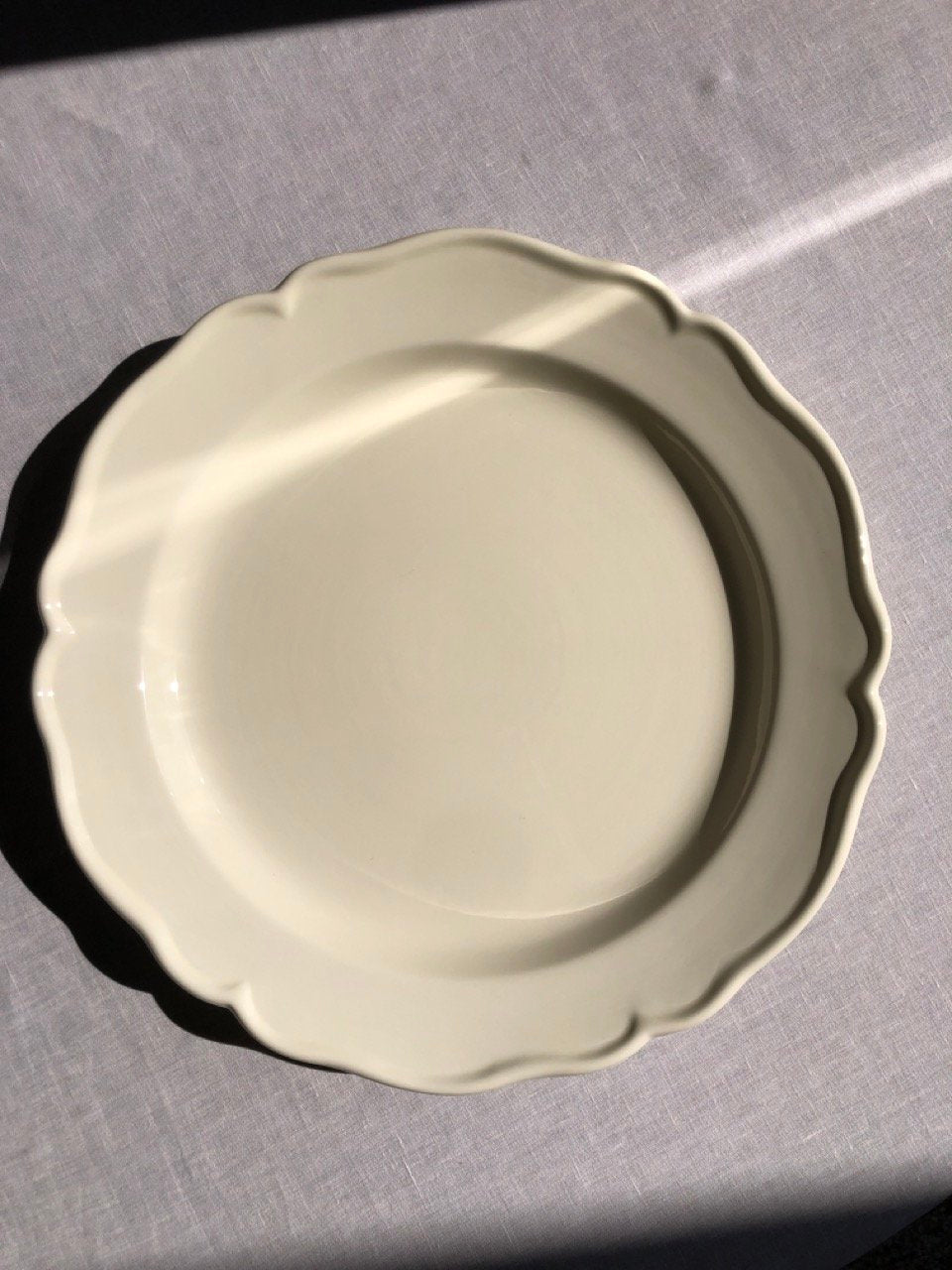 Cream Collection - Medium Round Platter