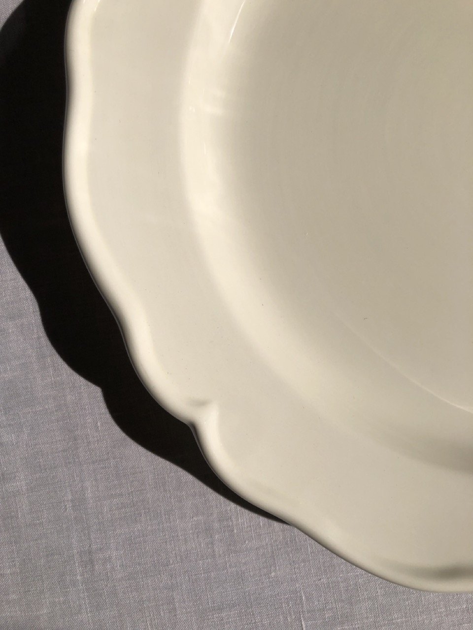 Cream Collection - Medium Round Platter