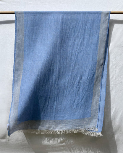 V.VM Linen Scarf - Light Blue