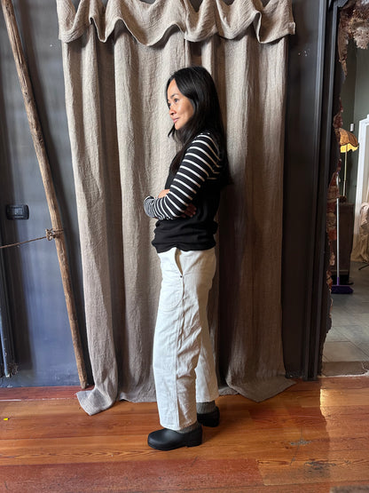 Zoccolo Gardana in canapa nero di Plasticana