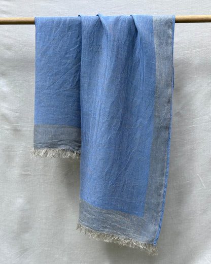 V.VM Linen Scarf - Light Blue