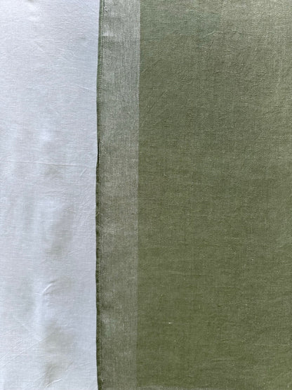 V.VM Linen Scarf - Olive Green