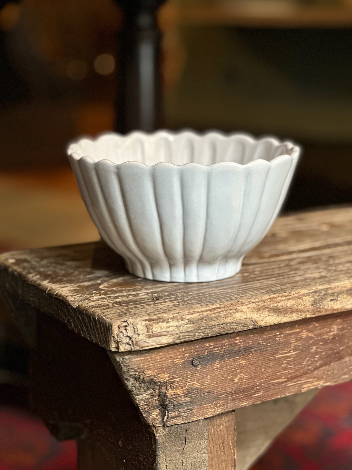 Ceramic Scalloped Bowl