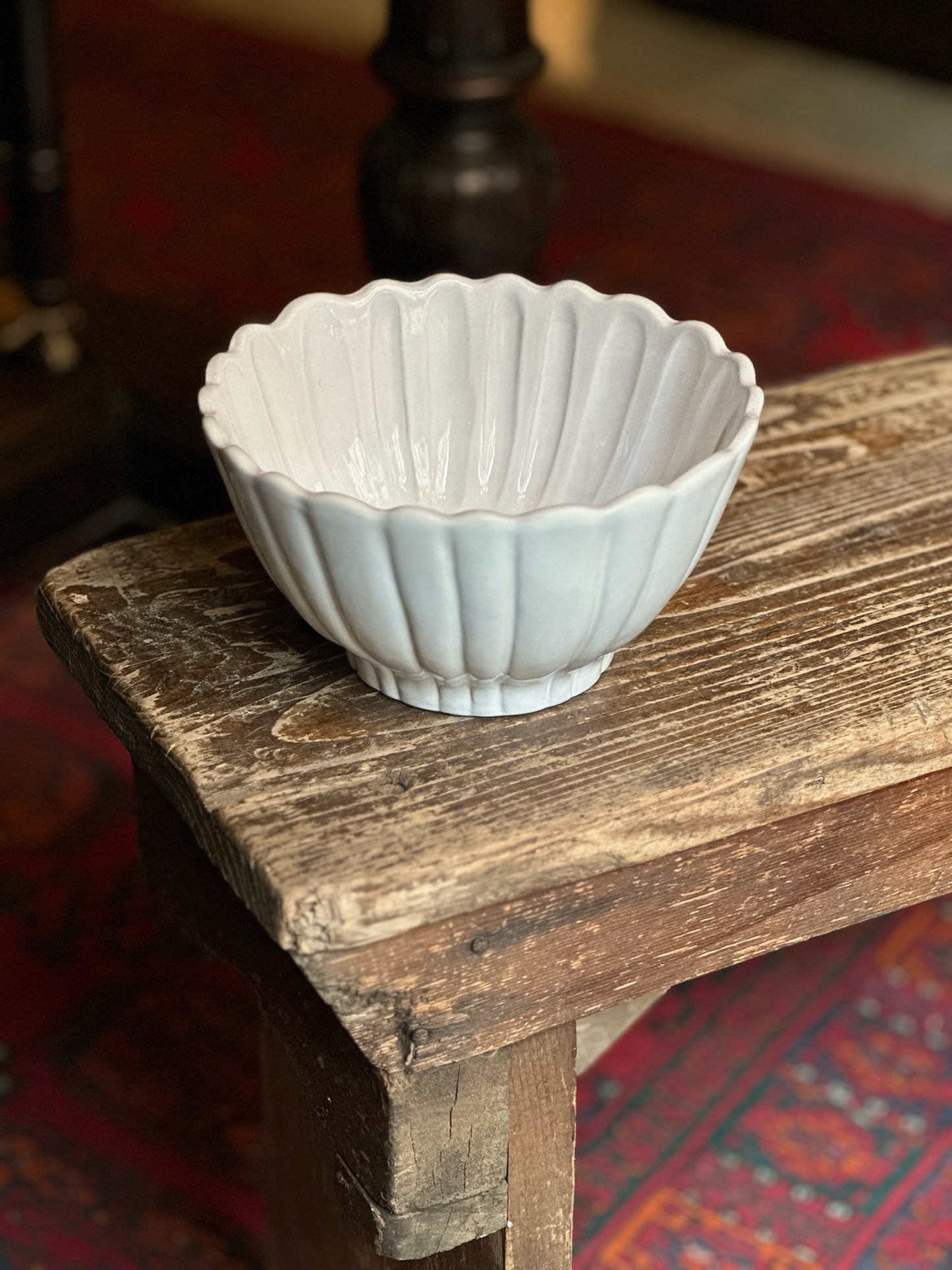 Ceramic Scalloped Bowl