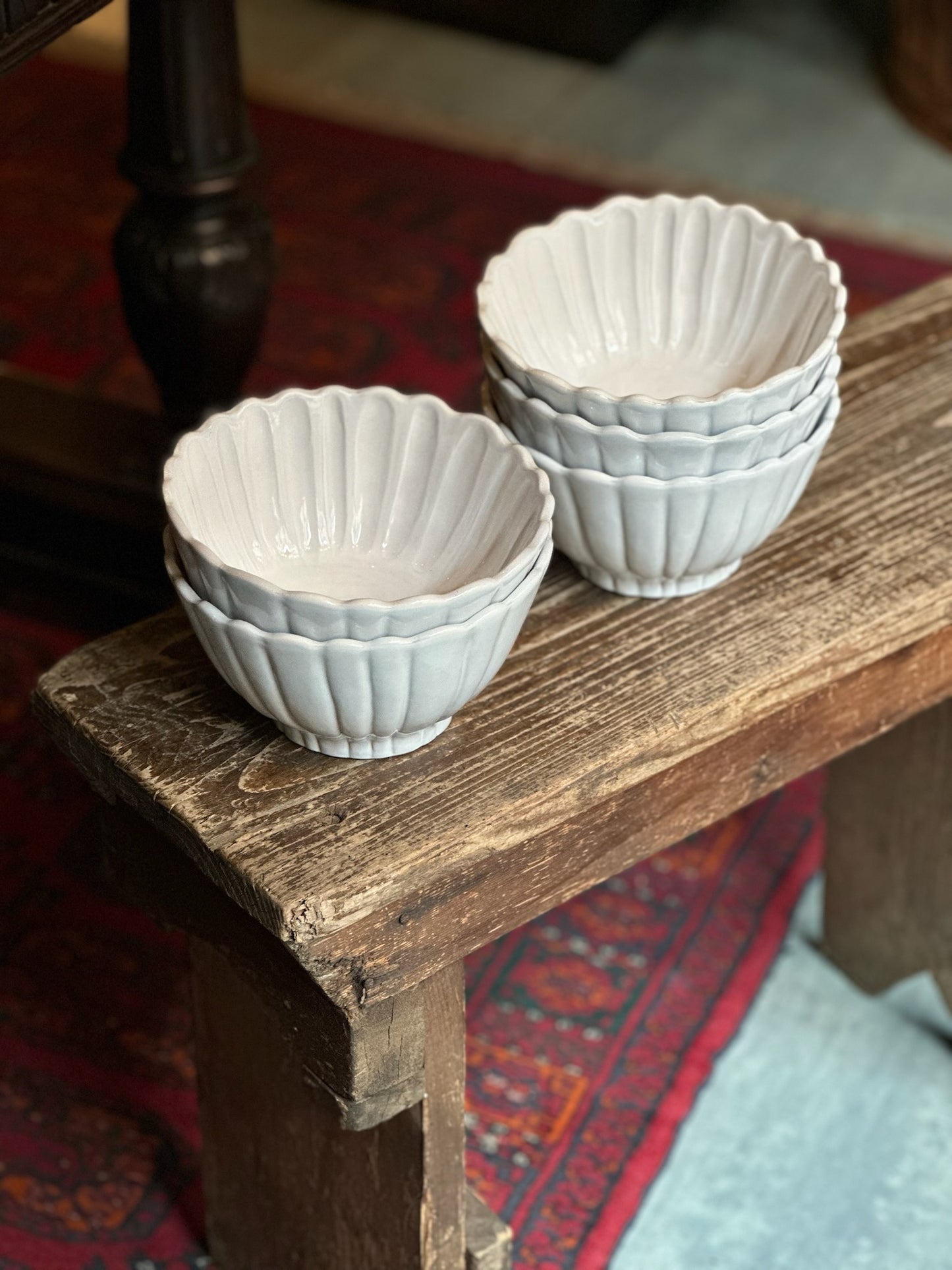 Ceramic Scalloped Bowl