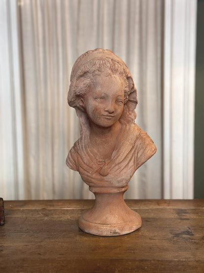 Handmade Terracotta Female Bust