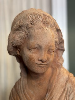 Handmade Terracotta Female Bust