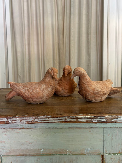 Colomba in terracotta fatta a mano