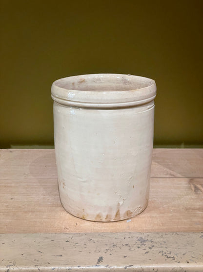 Antique Cream Pot - Large Open