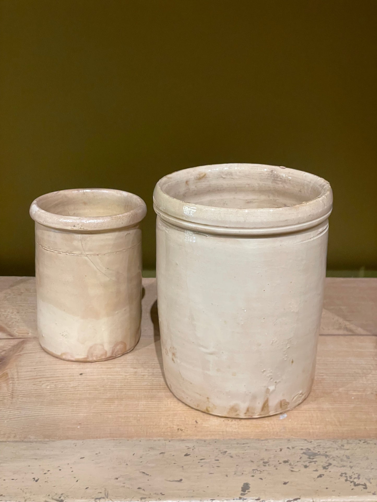 Antique Cream Pot - Small Open