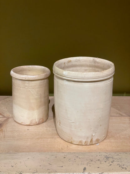 Antique Cream Pot - Small Open