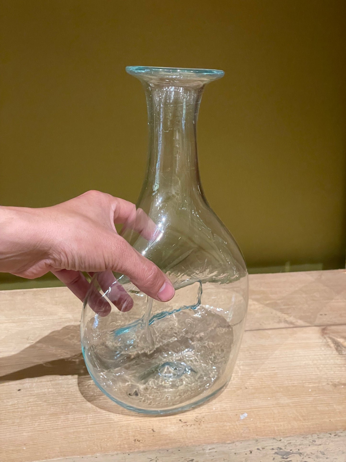 Decanter per vino in vetro soffiato a mano - Trasparente