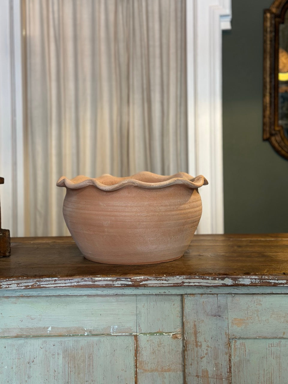 Handmade Terracotta Wavy Pot - Extra Large