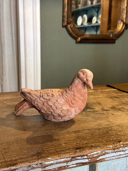 Colomba in terracotta fatta a mano