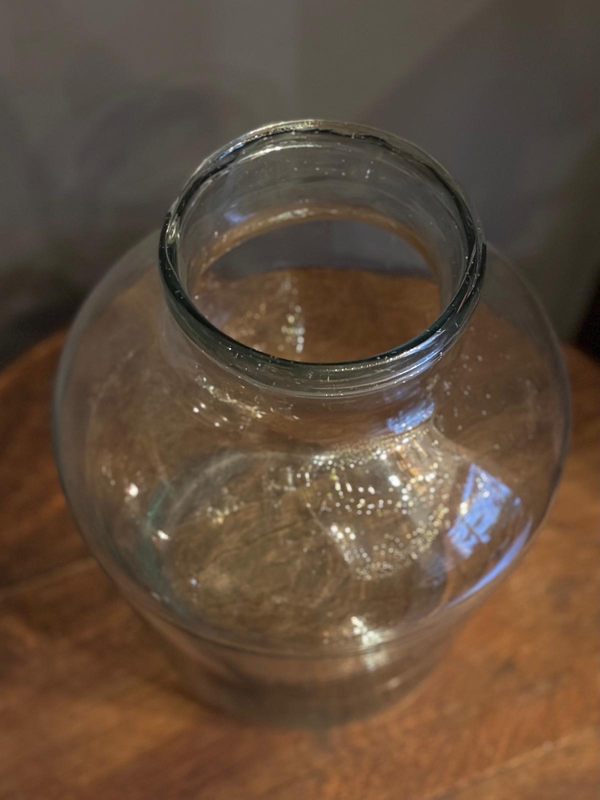 Antique Glass Vase - Transparent