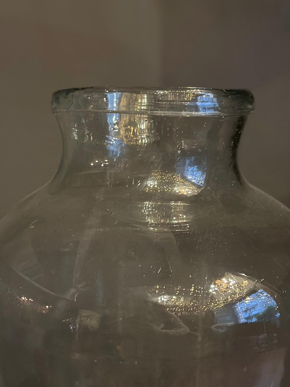 Antique Glass Vase - Transparent