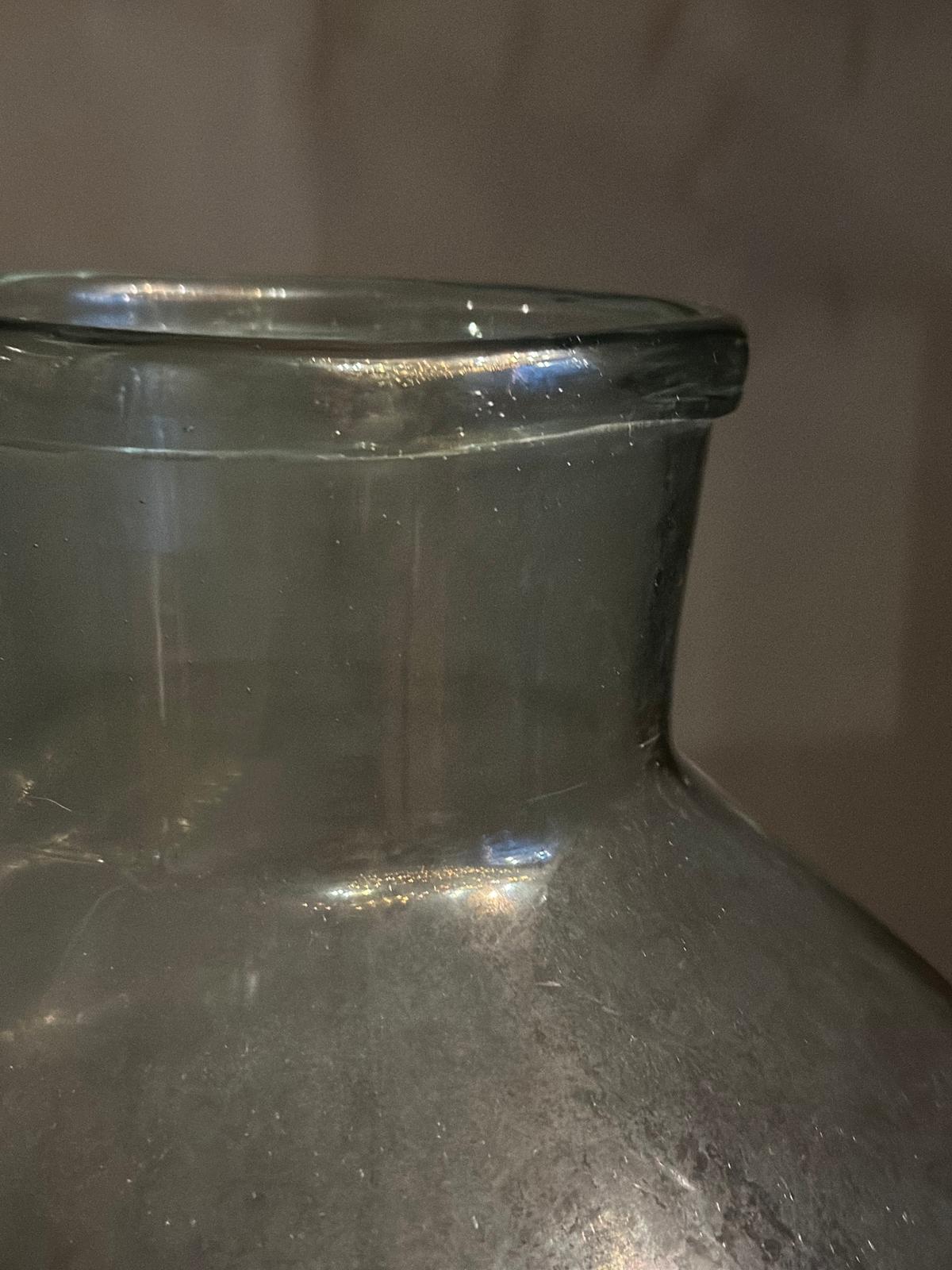 Antique Glass Vase - Bottle Shape