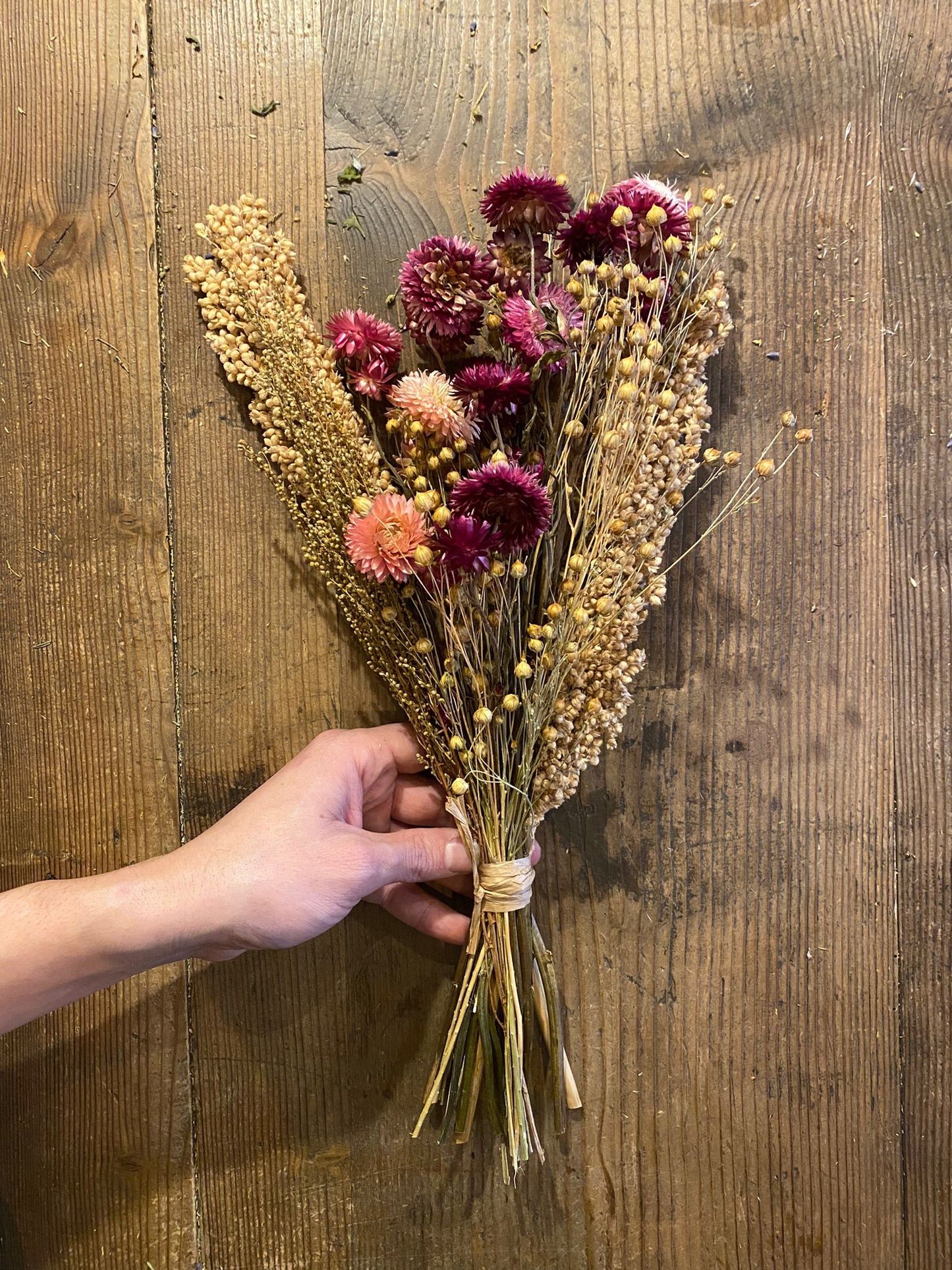 V.VM Dried Flower Bouquet - Blush & Bashful