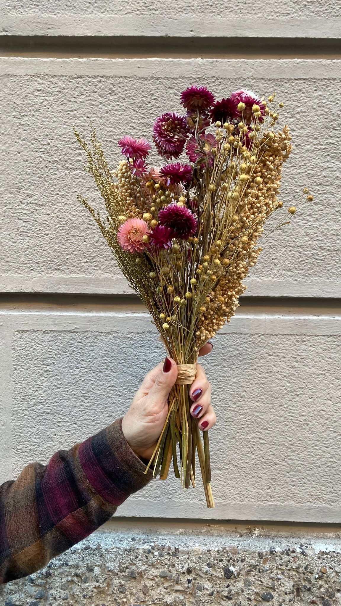 Bouquet di fiori secchi V.VM - Blush e Bashful