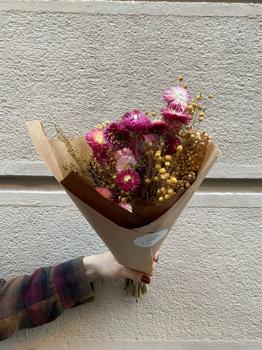 Bouquet di fiori secchi V.VM - Blush e Bashful
