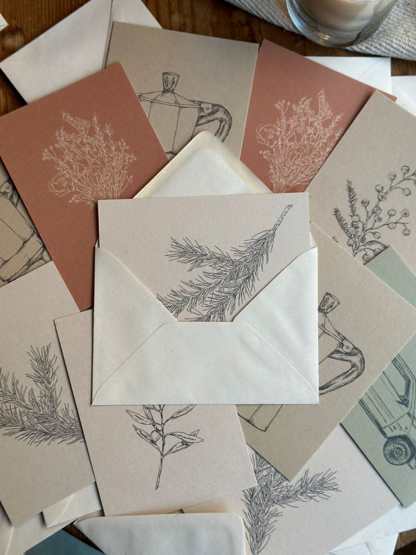 Card & Envelope - Fir Branch