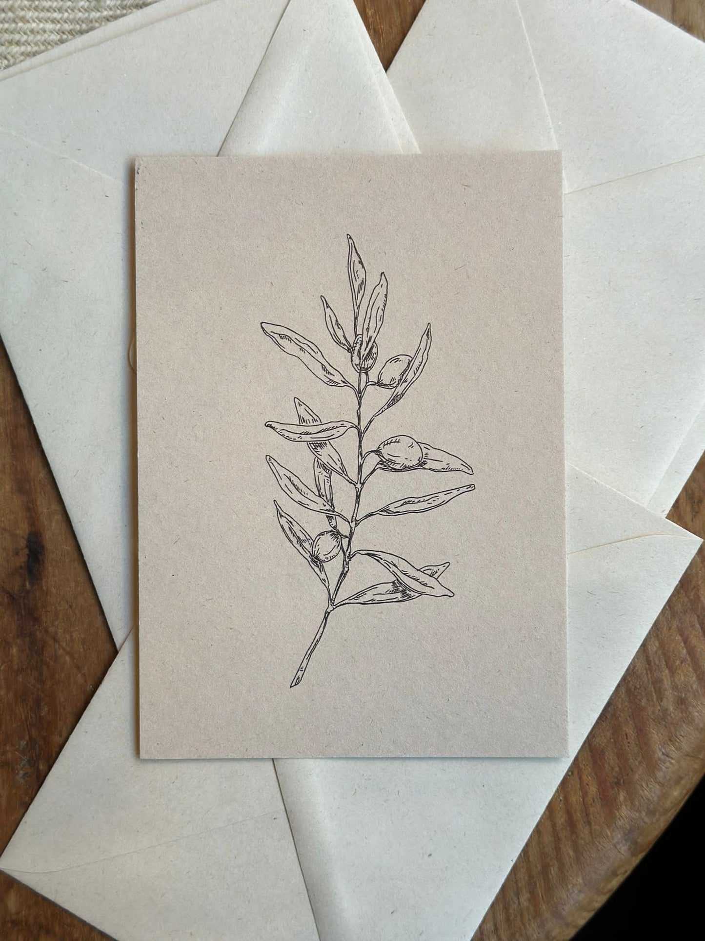Card & Envelope - Olive Branch