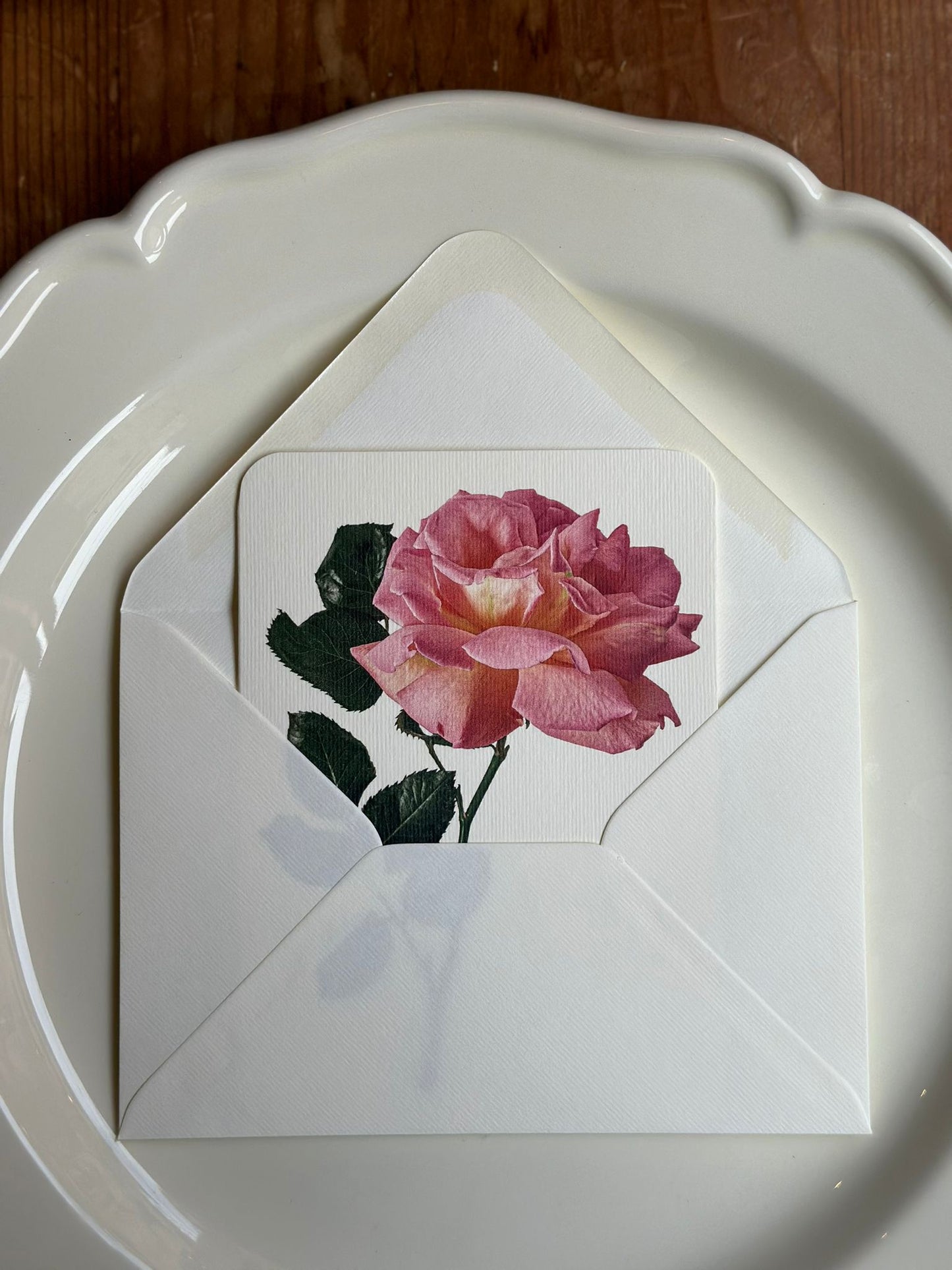 Card & Envelope - Pink Rose