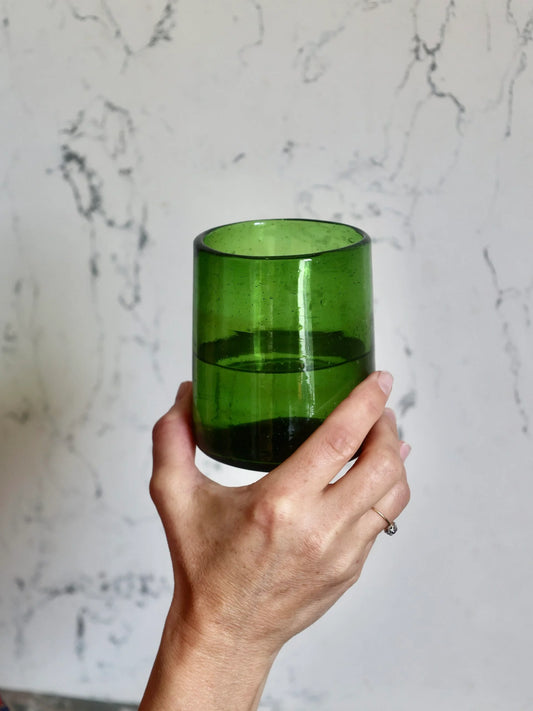 Handblown Rodi Glass - Olive Vert - GP