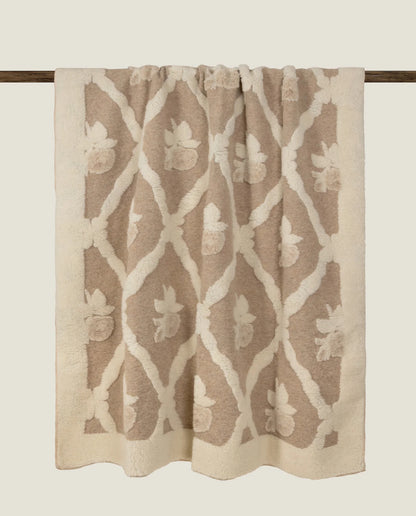 Coperta di lana - Crema stile antico