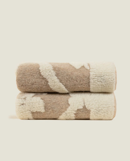 Coperta di lana - Crema stile antico