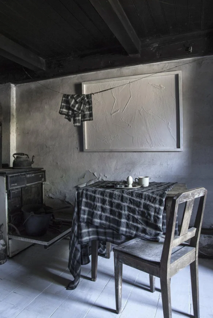 Set di 2 tovaglioli in lino a quadri - Luna