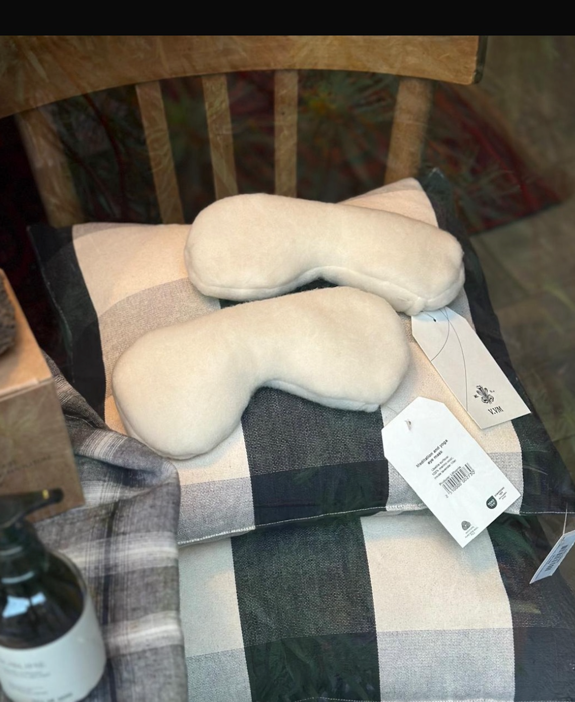 Lavender-Filled Shearling Eye Mask