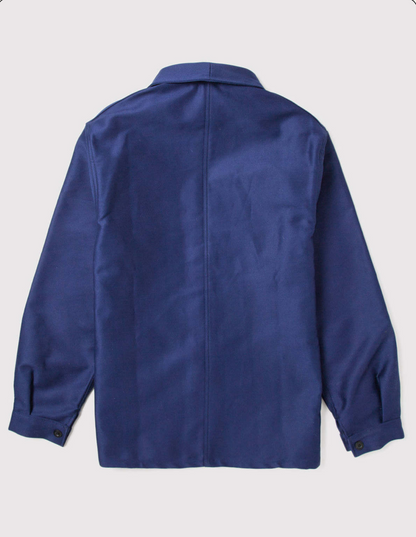 Cotton Work Jacket - Blue Shine