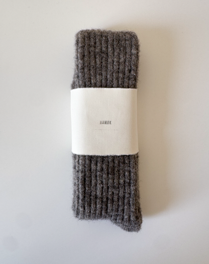 Calze lunghe in alpaca per bambini, grigio chiaro, Namok