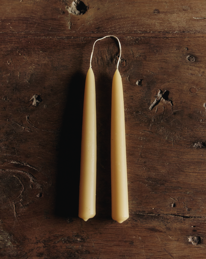 Candele in cera d'api affusolate V.VM - 20 cm