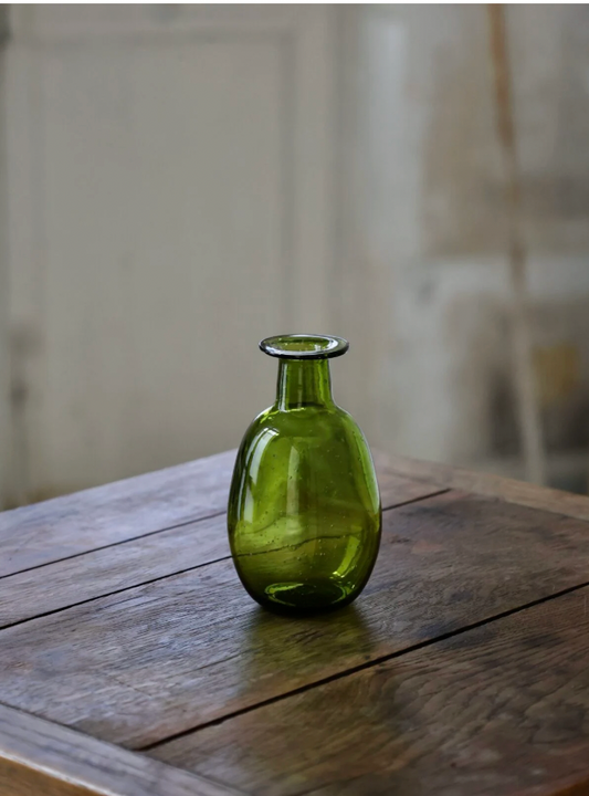Amour Small Vase - Olive Green