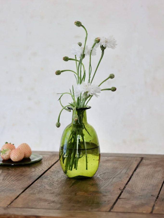 Amour Small Vase - Olive Green