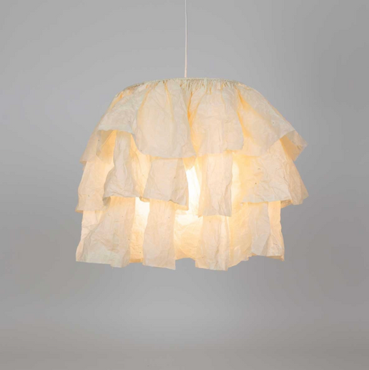 Handmade Flounce Lampshade Large - Fair Trade