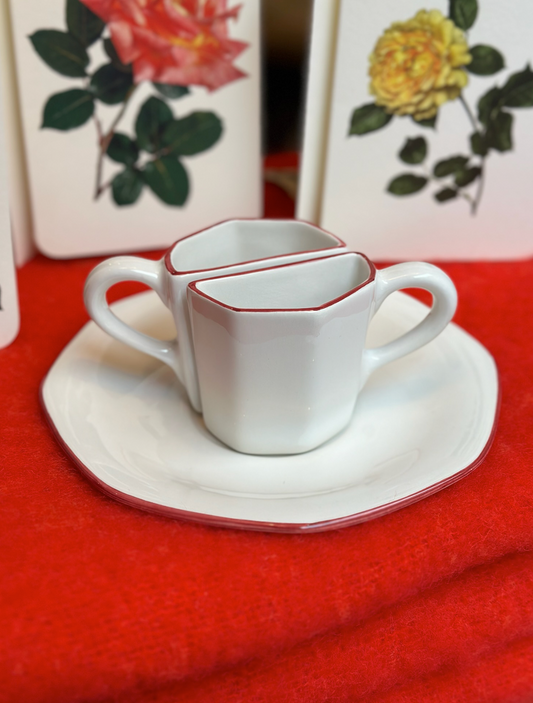 V.VM Split Espresso Cup - Bordo Rosa