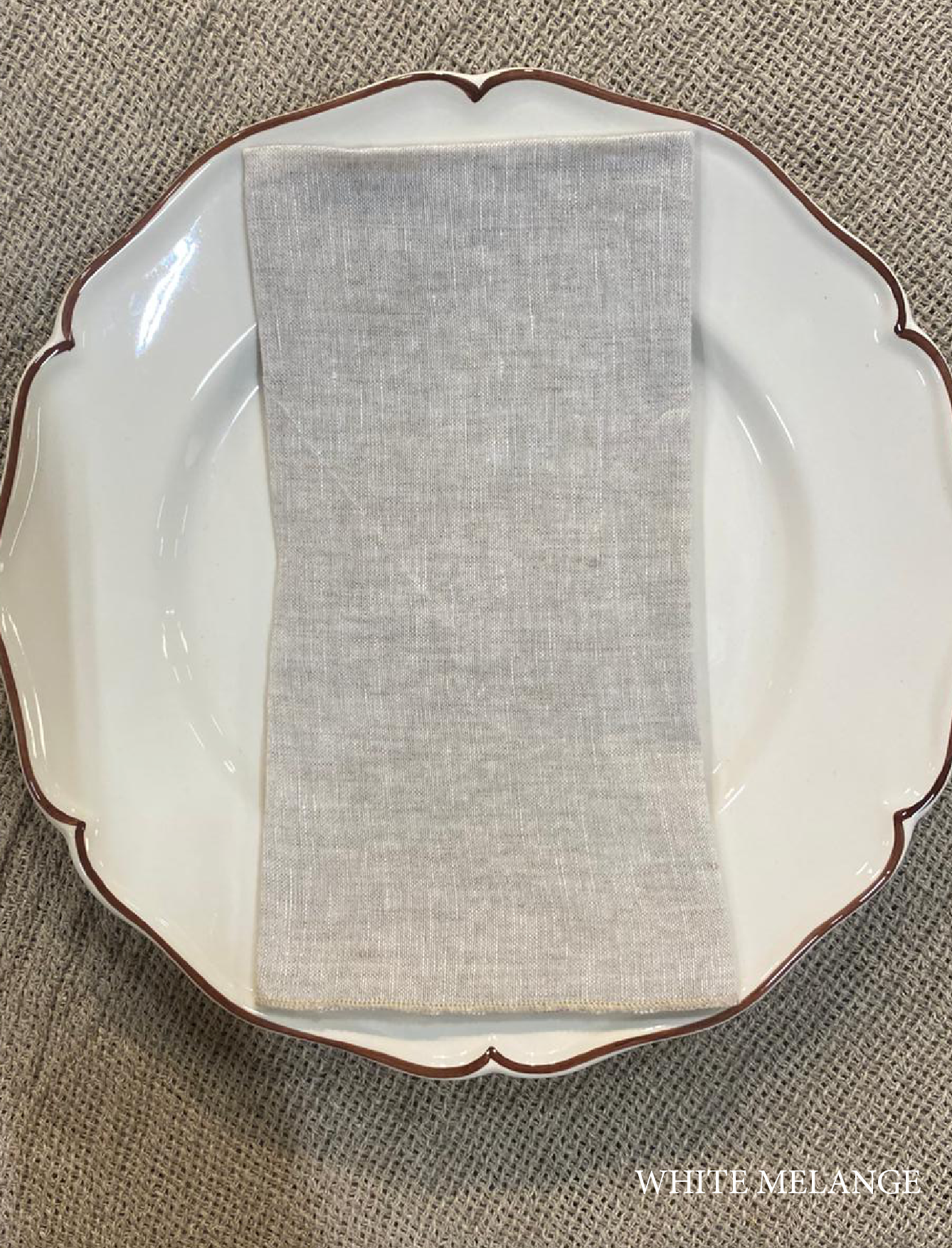 Tovaglioli di lino V.VM Everyday Simple Stitch - Set da 2