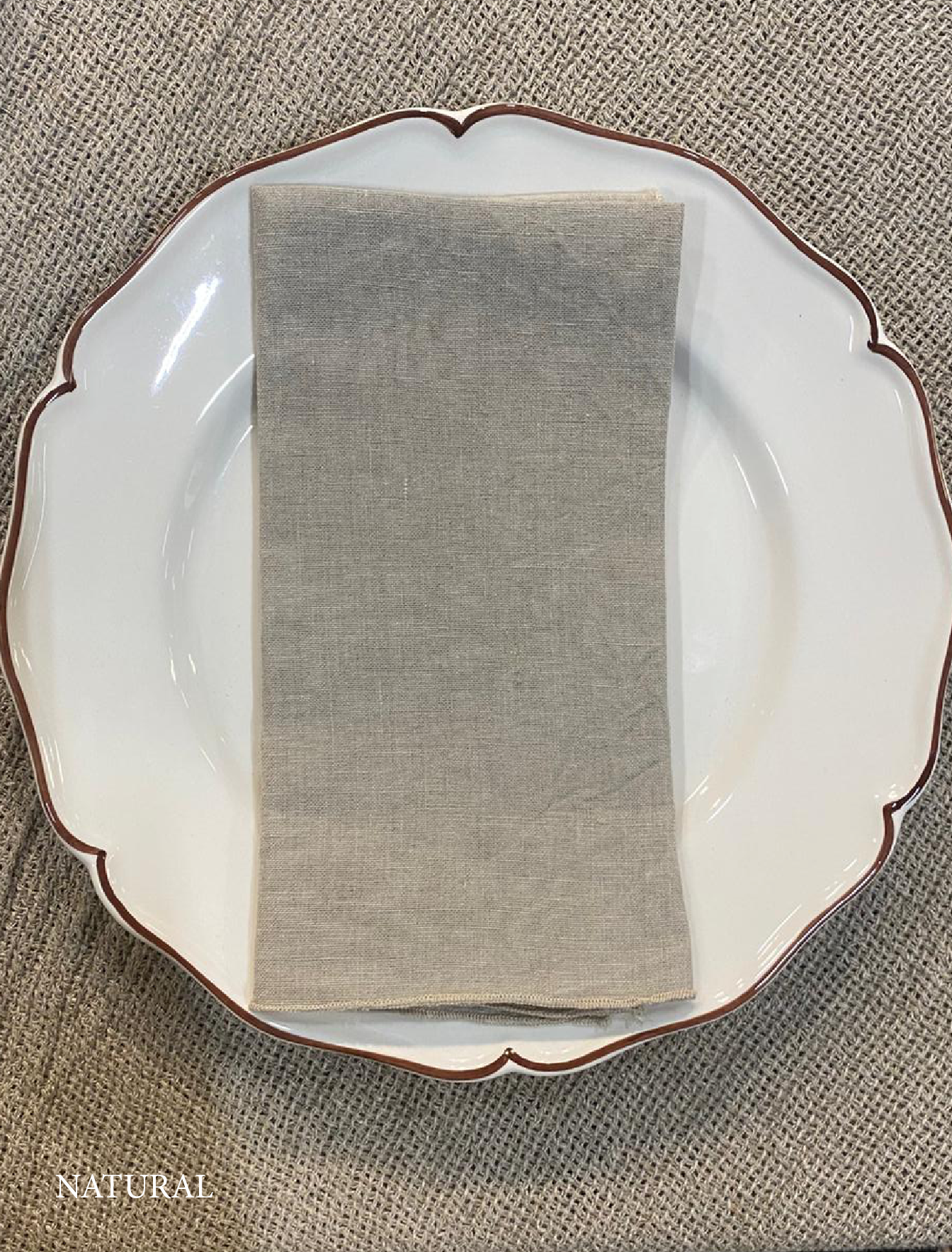 Tovaglioli di lino V.VM Everyday Simple Stitch - Set da 2