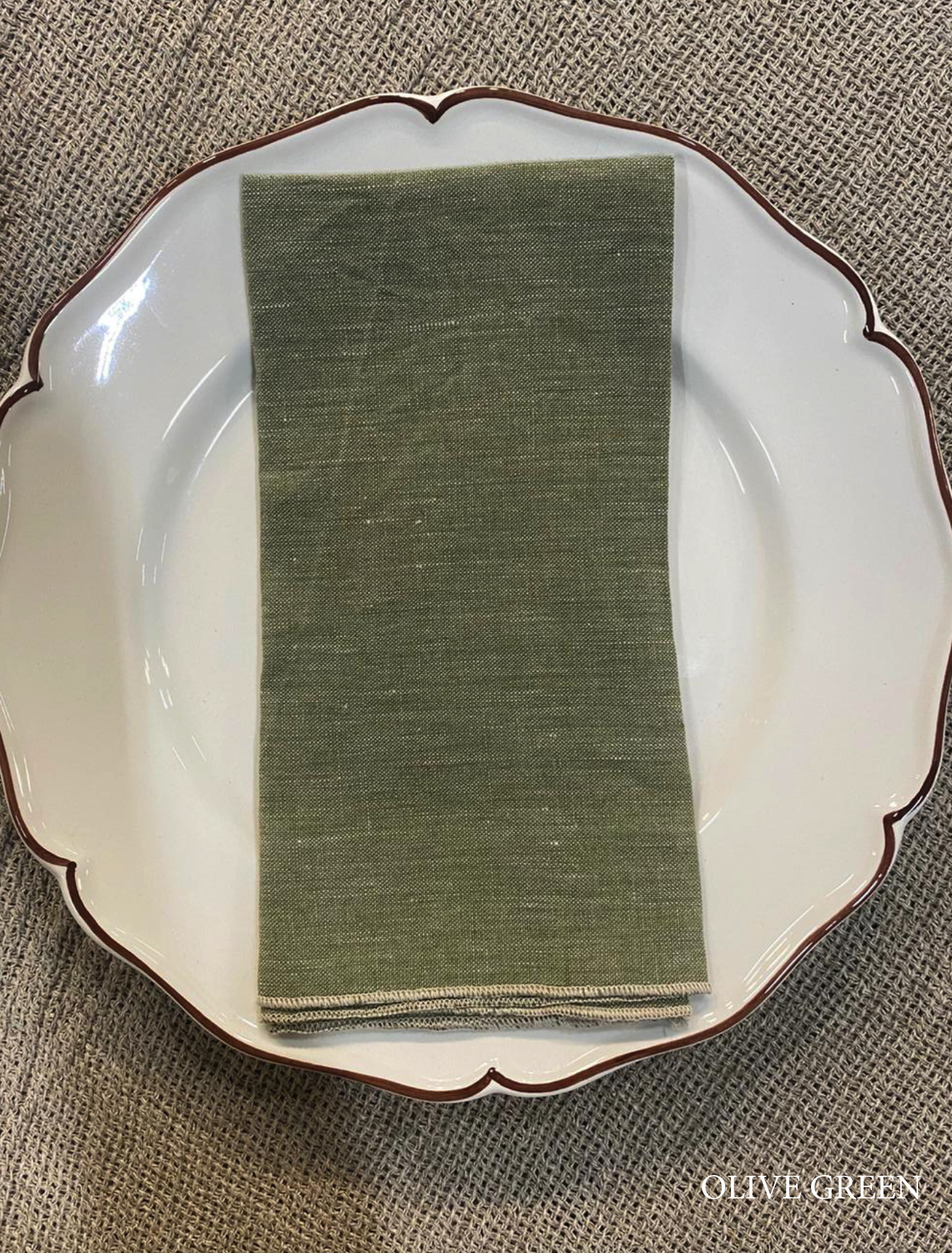 Tovaglioli di lino V.VM Everyday Simple Stitch - Set da 2