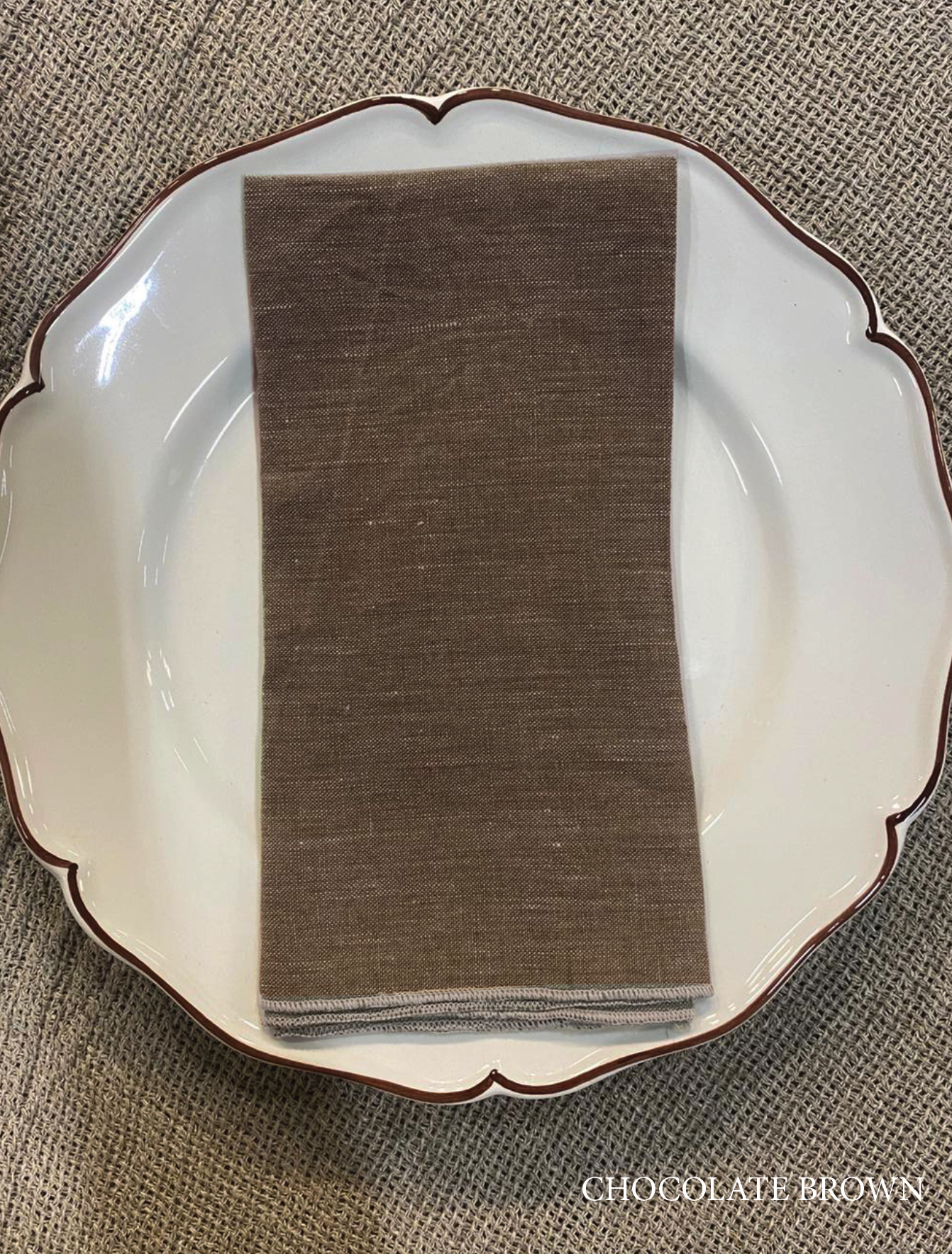 Tovaglioli di lino V.VM Everyday Simple Stitch - Set da 2