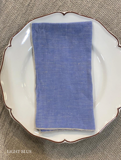 Tovaglioli di lino V.VM Everyday Simple Stitch - Set da 2