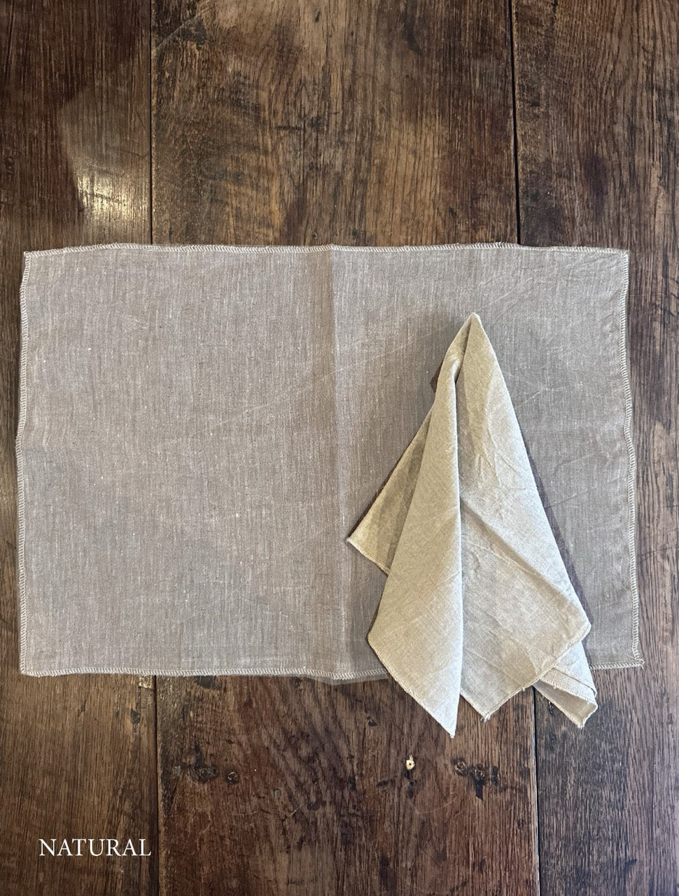 Tovaglietta in lino con punto semplice V.VM Everyday