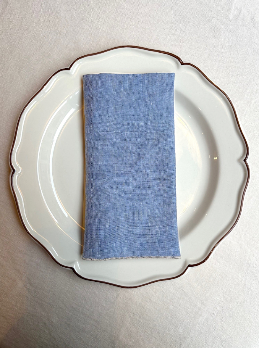 Tovaglioli di lino V.VM Everyday Simple Stitch - Set da 2