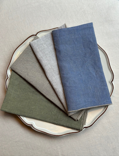 Tovaglioli di lino V.VM Everyday Simple Stitch - Set da 2