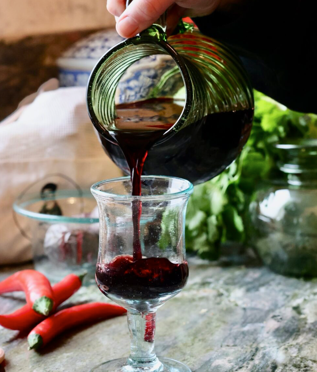 Glass Pitcher - Urceus Vert Fumé - GP