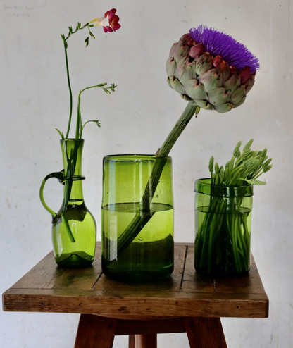 Vase Droit - Olive Green